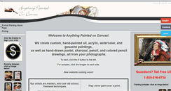 Desktop Screenshot of anythingpaintedoncanvas.com
